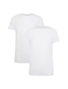 Bamboo Basics 2-pak t-shirt ronde hals - Ruben - Bamboe heren ondershirt korte mouw - Wit - Zwart - Donkerblauw - Huidskleur - Witte t shirts hren