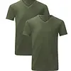 Bamboo Basics 2-pak heren T-shirts V-hals - Velo