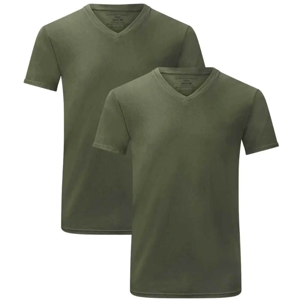 Bamboo Basics 2-pak heren T-shirts V-hals - Velo - Bamboe heren ondershirts korte mouwen - Donkerblauw - Groen - Wit - Zwart Bamboo Basics 2-pak heren T-shirts V-hals - Velo - Bamboe heren ondershirts korte mouwen - Donkerblauw - Groen - Wit - Zwart