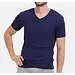 Bamboo Basics 2-pak heren T-shirts V-hals - Velo - Bamboe heren ondershirts korte mouwen - Donkerblauw - Groen - Wit - Zwart - Donkerblauw