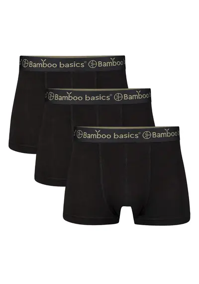 Bamboo Basics 3-pak heren boxershorts - Liam - Zwart Bamboo Basics 3-pak heren boxershorts - Liam - Zwart