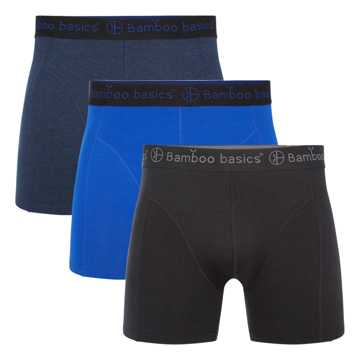 Bamboo Basics 3-pak heren boxershorts - Rico - Bamboe ondergoed heren - Onderbroek lange pijpjes - Huidvriendelijk