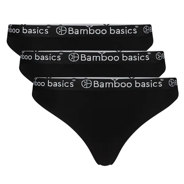 Bamboo Basics 3-pak strings - Emma - Bamboe dames strings - Elastische band - Comfort string