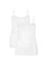 Bamboo Basics 2-pak spaghetti dames hemden - Vera - Bamboe dames onderhemd met smalle  hemdjes