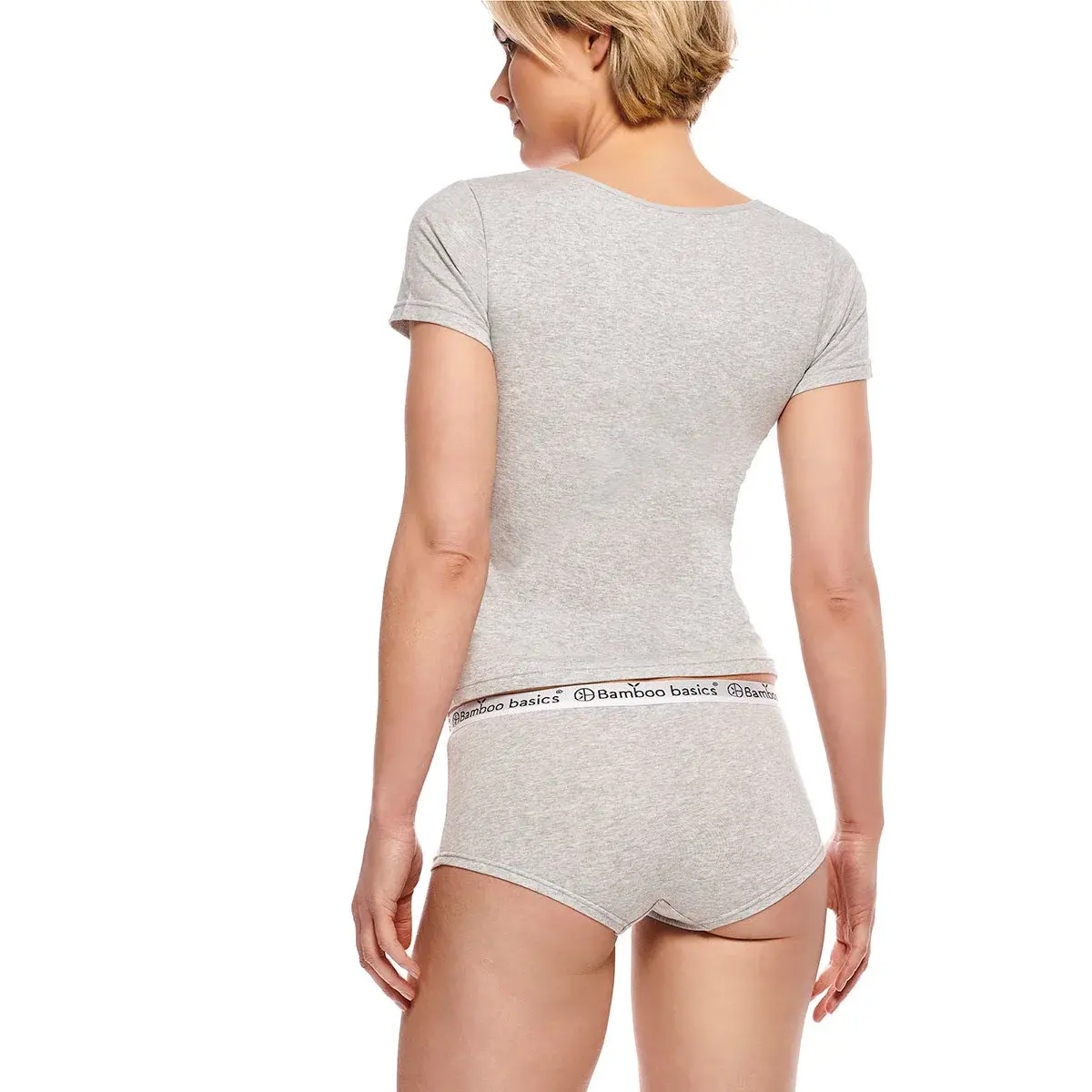 Bamboo Basics 2-pak Hipsters dames - Iris - Bamboe dames short zwart - Hipster ondergoed dames - Elastische band
