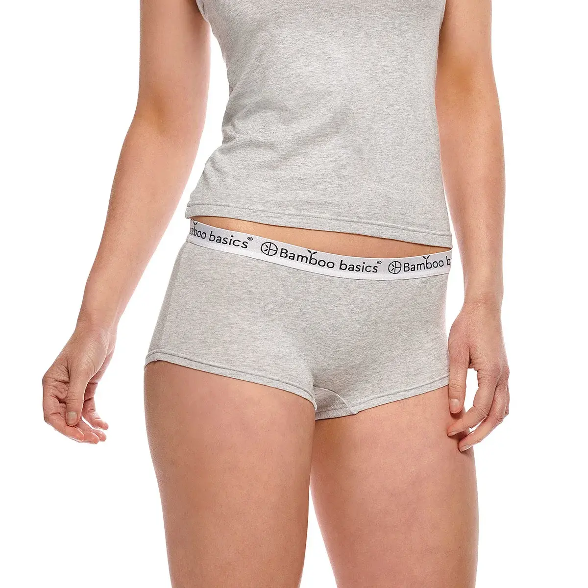 Bamboo Basics 2-pak Hipsters dames - Iris - Bamboe dames short zwart - Hipster ondergoed dames - Elastische band