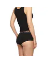 Bamboo Basics 2-pak Hipsters dames - Iris - Bamboe dames short zwart - Hipster ondergoed dames - Elastische band