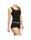 Bamboo Basics 2-pak Hipsters dames - Iris - Bamboe dames short zwart - Hipster ondergoed dames - Elastische band