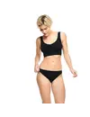 Bamboo Basics 3-pak bikini slips dames - Tess - Laag bamboe dames ondergoed zwart