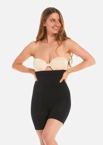 Magic Shapewear - hoge corrigerende boxershort - SlimShaper - Naadloze shapewear boxershort die niet doorschijnt Magic Shapewear - hoge corrigerende boxershort - SlimShaper - Naadloze shapewear boxershort die niet doorschijnt