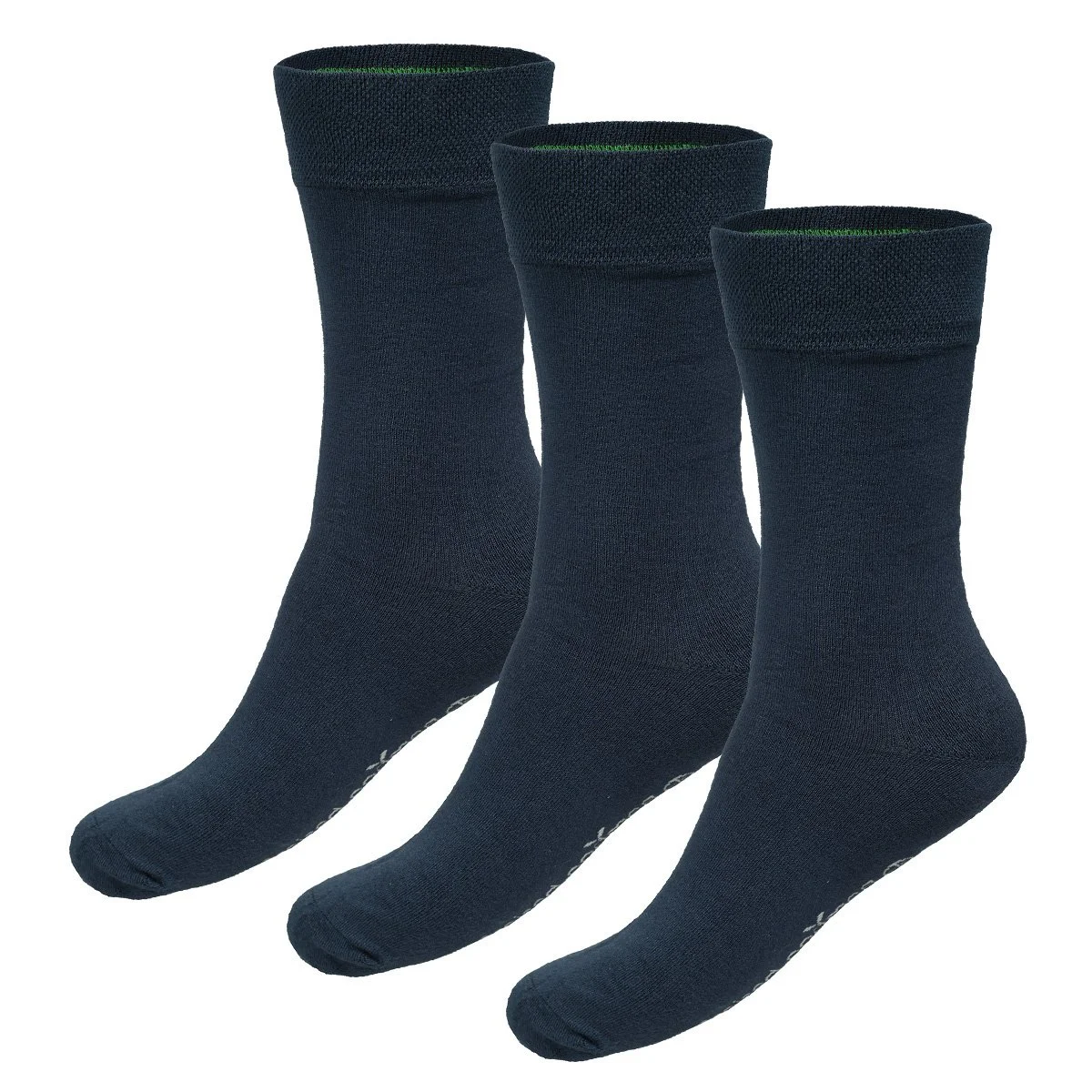 Bamboo Basics 3-paar unisex sokken BEAU - Bamboe heren en dames sokken - Donkerblauw - Zwart