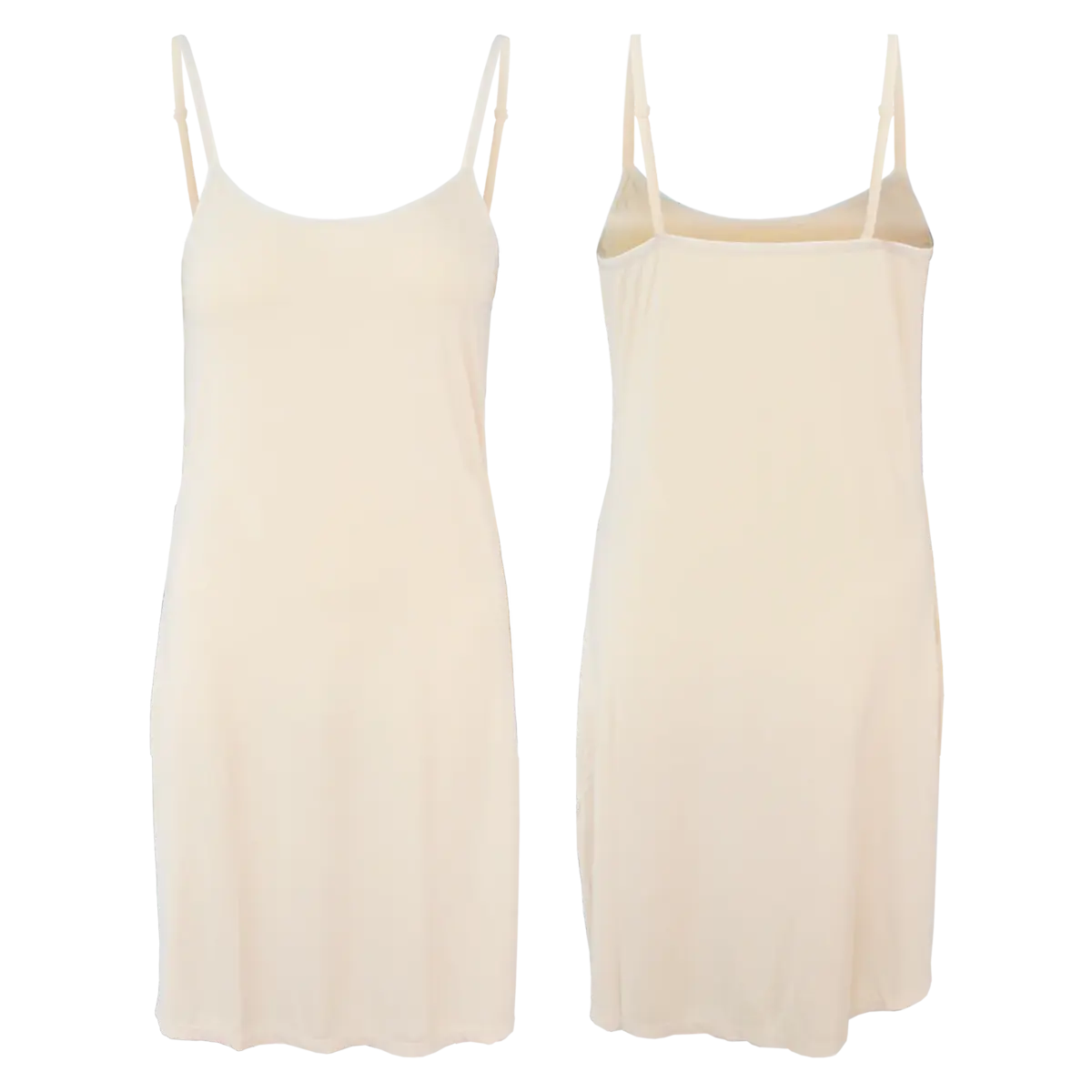 Gaubert Onderjurk - Spaghetti bandjes - Gladde onderjurk in zwart, huidskleur en wit Gaubert Onderjurk - Spaghetti bandjes - Gladde onderjurk in zwart, huidskleur en wit