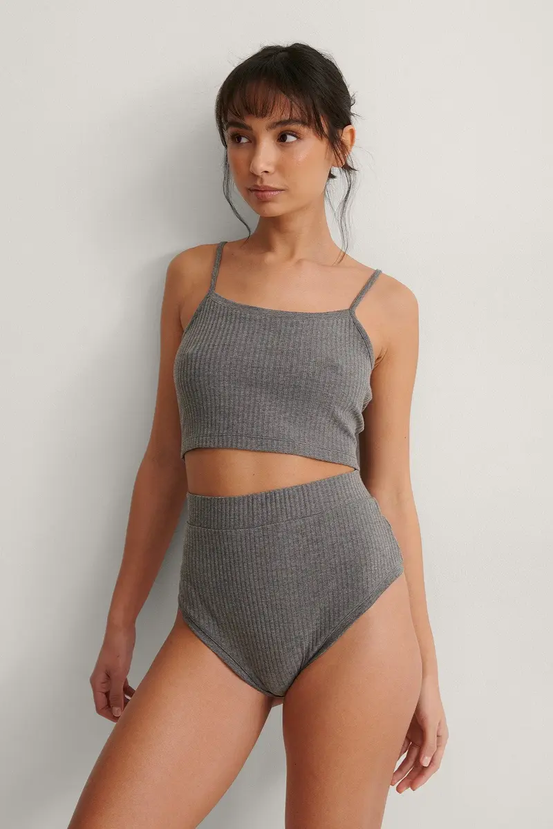 Na-KD dames slaapbroekje - high waist panty Na-KD dames slaapbroekje - high waist panty