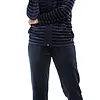 Pastunette huispak dames Velours met rits - Dark Blue - Nos