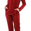 Pastunette huispak dames met rits - Dark Red - Nos