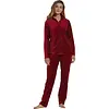 Pastunette huispak dames met rits - Dark Red - Nos