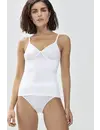Mey  BH hemdje - Bra Top zonder Beugel - Viscose bh en hemd in een zonder vulling - Wit - Zwart