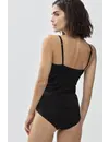 Mey  BH hemdje - Bra Top zonder Beugel - Viscose bh en hemd in een zonder vulling - Wit - Zwart