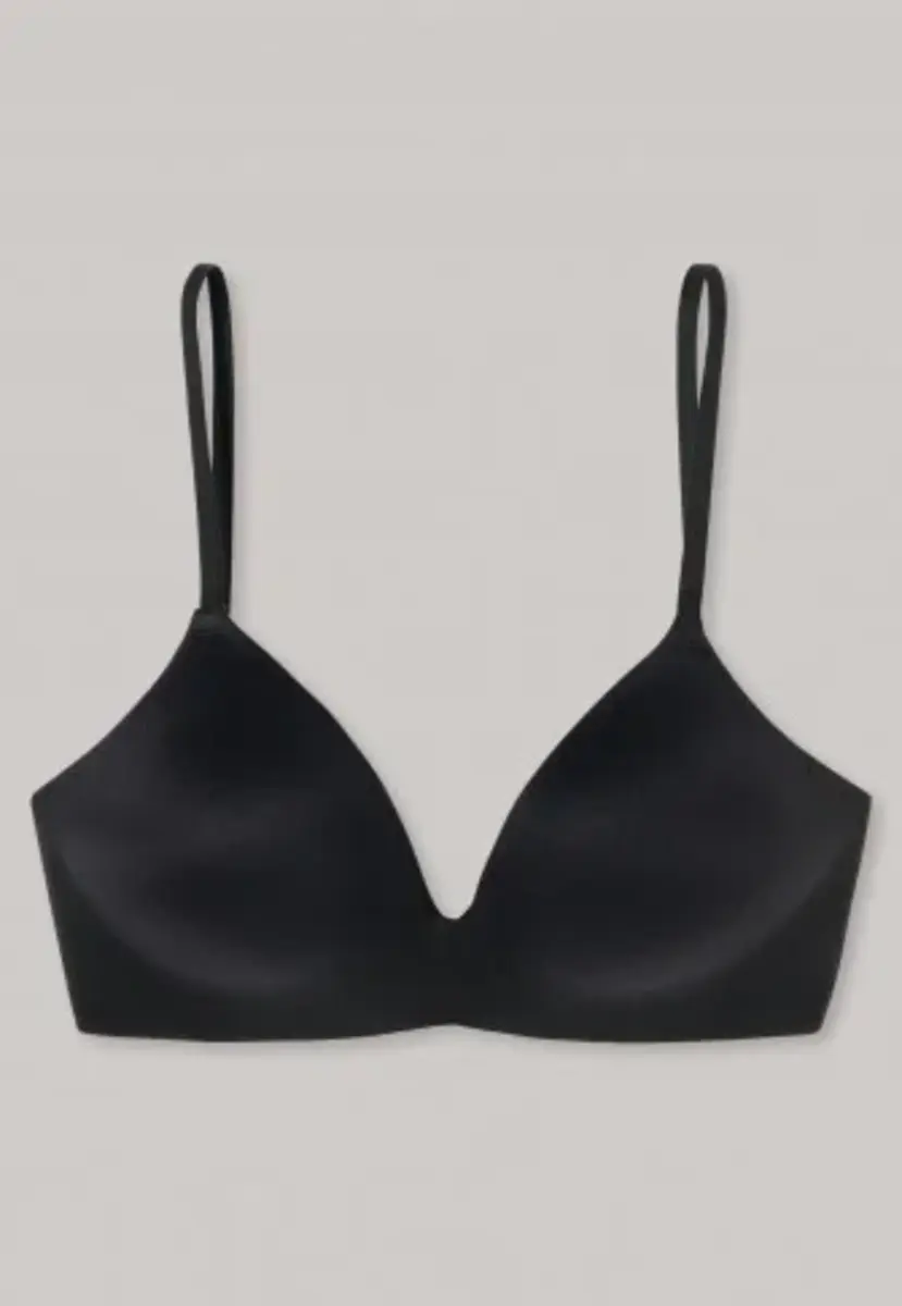 Schiesser BH met vulling zonder beugel - Invisible soft - Comfort invisible bh die niet doorschijnt - Huidskleur - Zwart Schiesser BH met vulling zonder beugel - Invisible soft - Comfort invisible bh die niet doorschijnt - Huidskleur - Zwart