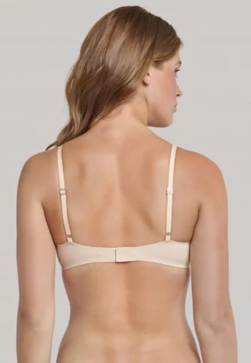 Schiesser BH met vulling zonder beugel - Invisible soft - Comfort invisible bh die niet doorschijnt - Huidskleur - Zwart Schiesser BH met vulling zonder beugel - Invisible soft - Comfort invisible bh die niet doorschijnt - Huidskleur - Zwart