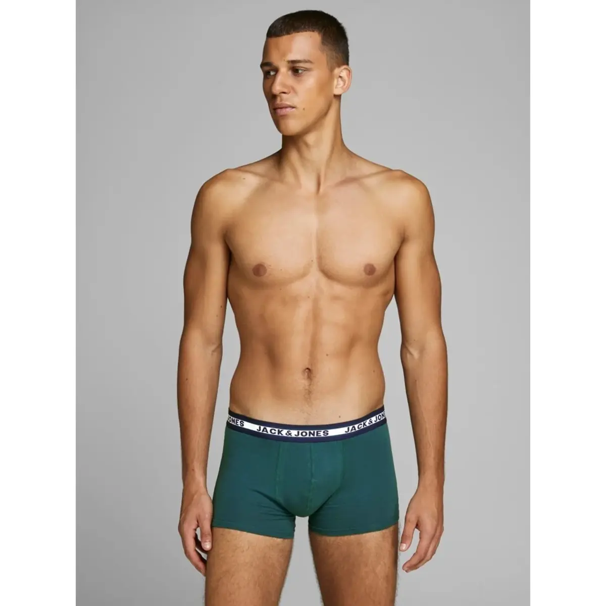 Jack and Jones 5-Pack heren boxershorts - Sea Moss - Katoenen heren onderbroeken multipack