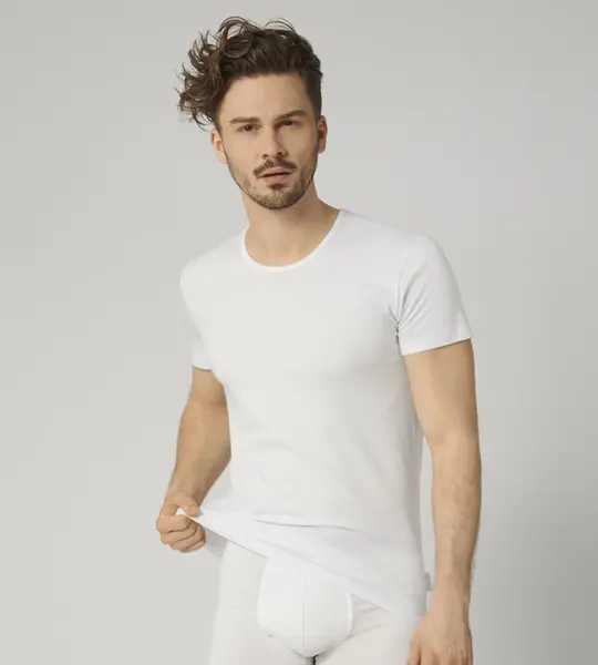 Sloggi 2-Pack 24/7 heren ondershirts - Ronde hals mannen T-shirts slim fit - Katoen Sloggi 2-Pack 24/7 heren ondershirts - Ronde hals mannen T-shirts slim fit - Katoen