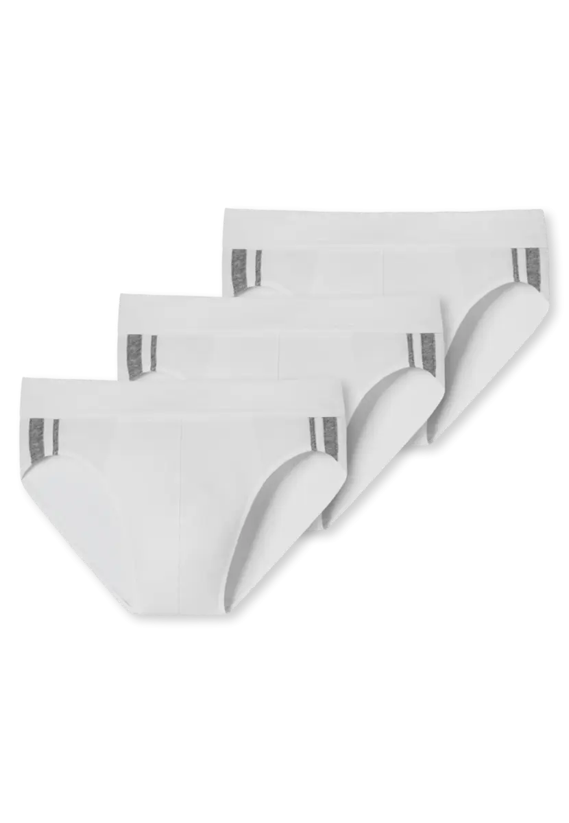 Schiesser 3-pack heren Rio slip 95/5 - Stripe - Hoog opgesneden heren onderbroek - Stoffen band - Biologisch katoen Schiesser 3-pack heren Rio slip 95/5 - Stripe - Hoog opgesneden heren onderbroek - Stoffen band - Biologisch katoen
