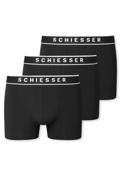 Schiesser 3-pack heren boxershorts 95/5 - Katoen - Mannen ondergoed Biologisch katoen - Elastische band - Duurzaam Schiesser 3-pack heren boxershorts 95/5 - Katoen - Mannen ondergoed Biologisch katoen - Elastische band - Duurzaam