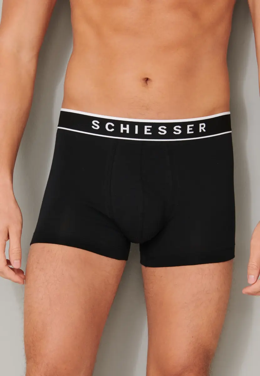 Schiesser 3-pack heren boxershorts 95/5 - Katoen - Mannen ondergoed Biologisch katoen - Elastische band - Duurzaam