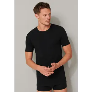 Schiesser 2-Pack heren T-Shirts - 95/5  - Biologisch katoen - Mannen ondershirt korte mouwen - Ronde hals