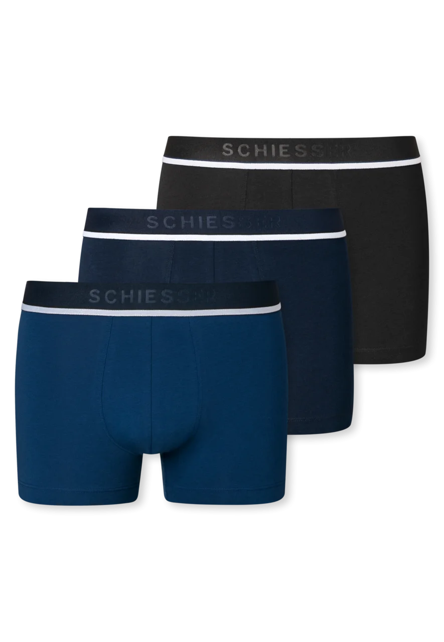 Schiesser 3-pack heren boxershorts 95/5 - Biologisch katoen - Heren ondergoed - Heren onderbroek mulitpack