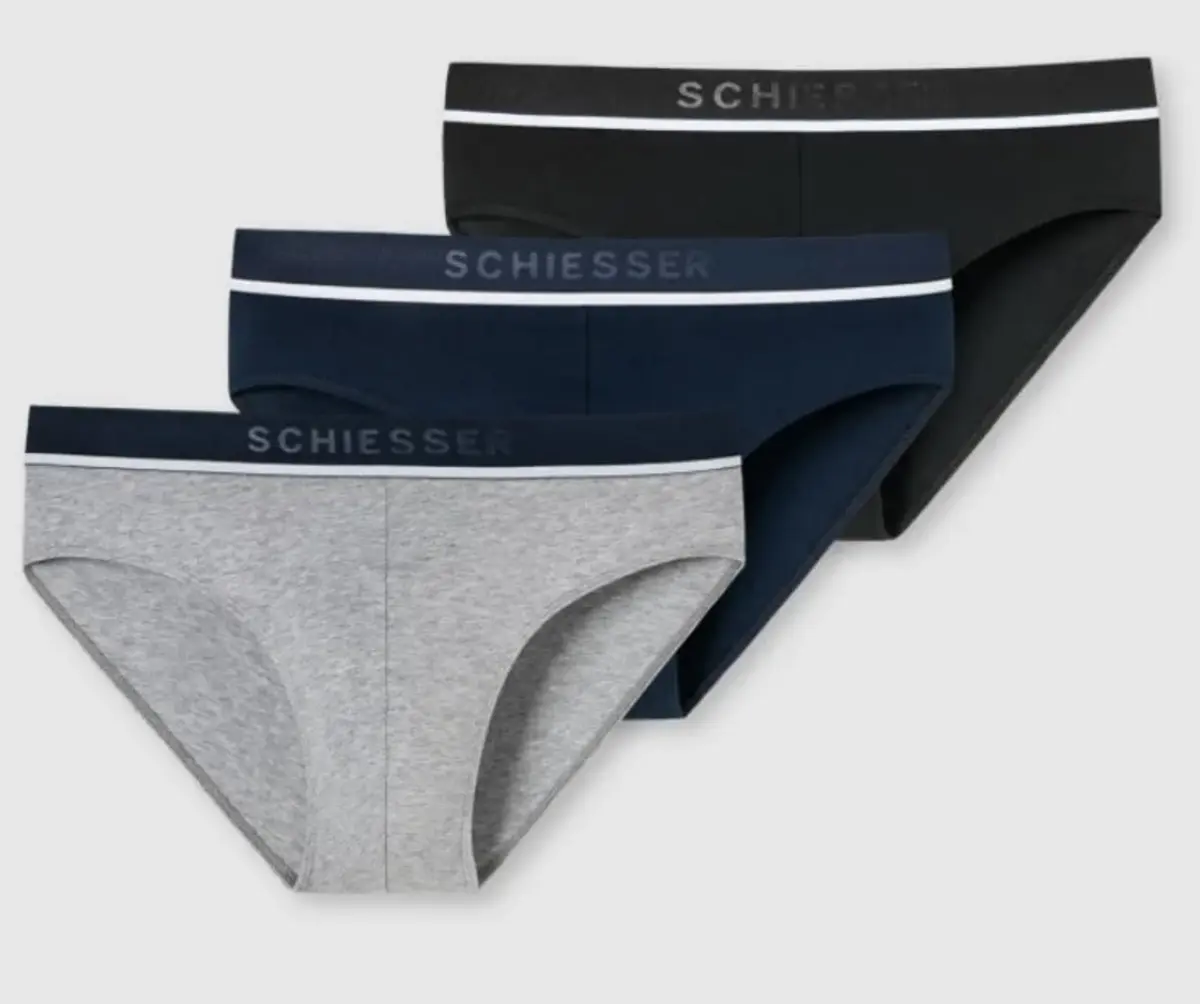 Schiesser 3-pack heren Rio slip 95/5 - Combi