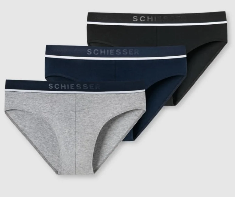Schiesser 3-pack heren Rio slip 95/5 - Combi
