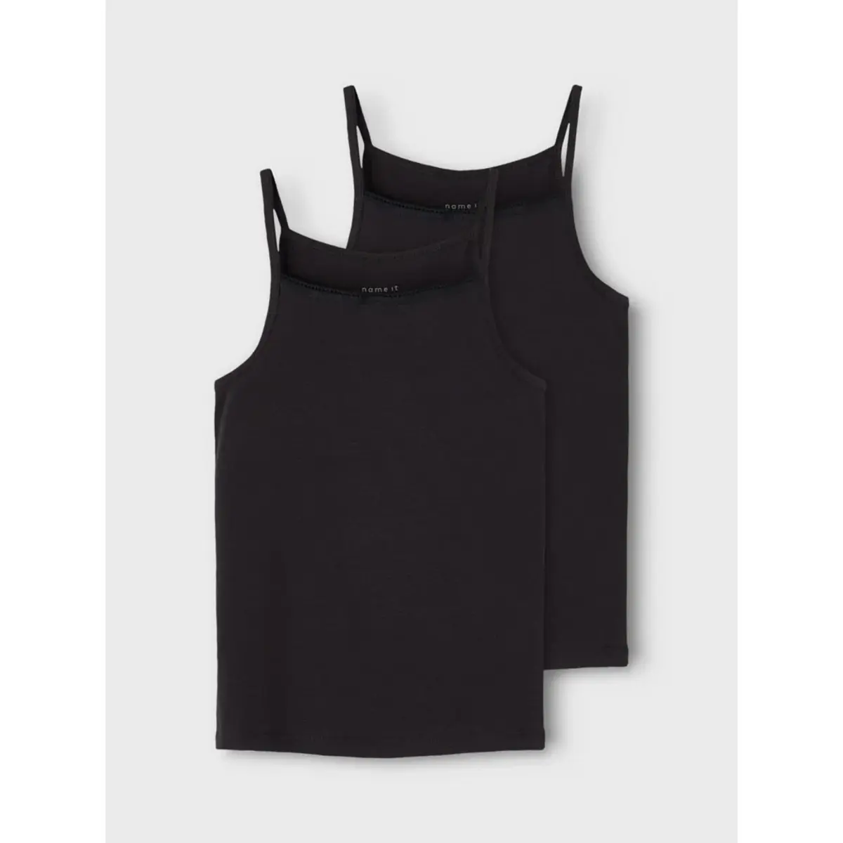 Name it 2-pak meisjes hemdjes - Spaghetti bandjes - Kinder basic katoenen onderhemd Name it 2-pak meisjes hemdjes - Spaghetti bandjes - Kinder basic katoenen onderhemd