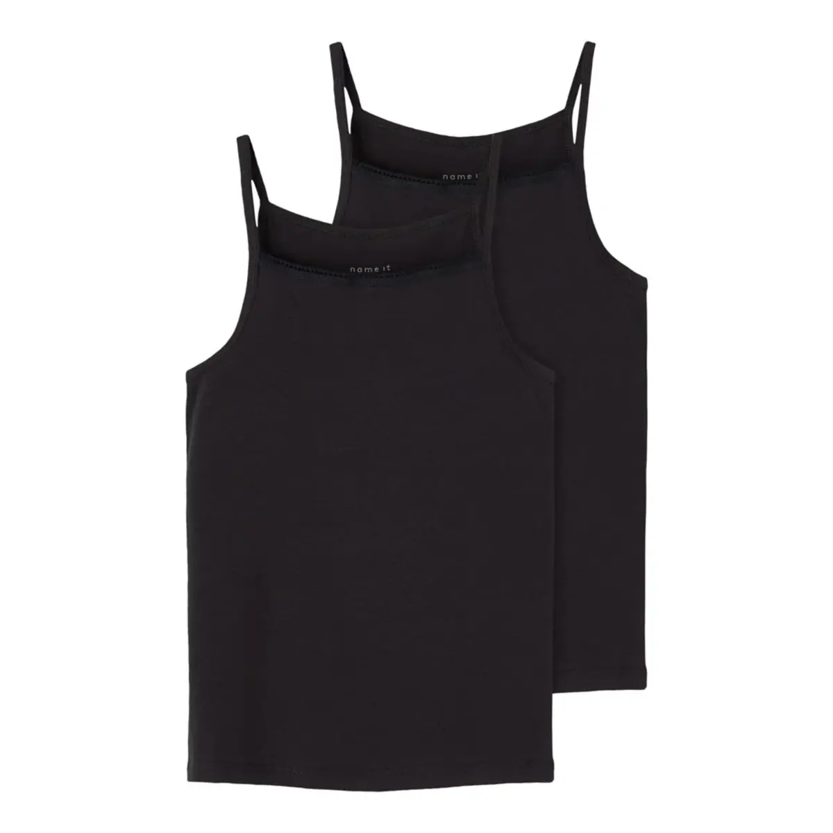 Name it 2-pak meisjes hemdjes - Spaghetti bandjes - Kinder basic katoenen onderhemd Name it 2-pak meisjes hemdjes - Spaghetti bandjes - Kinder basic katoenen onderhemd