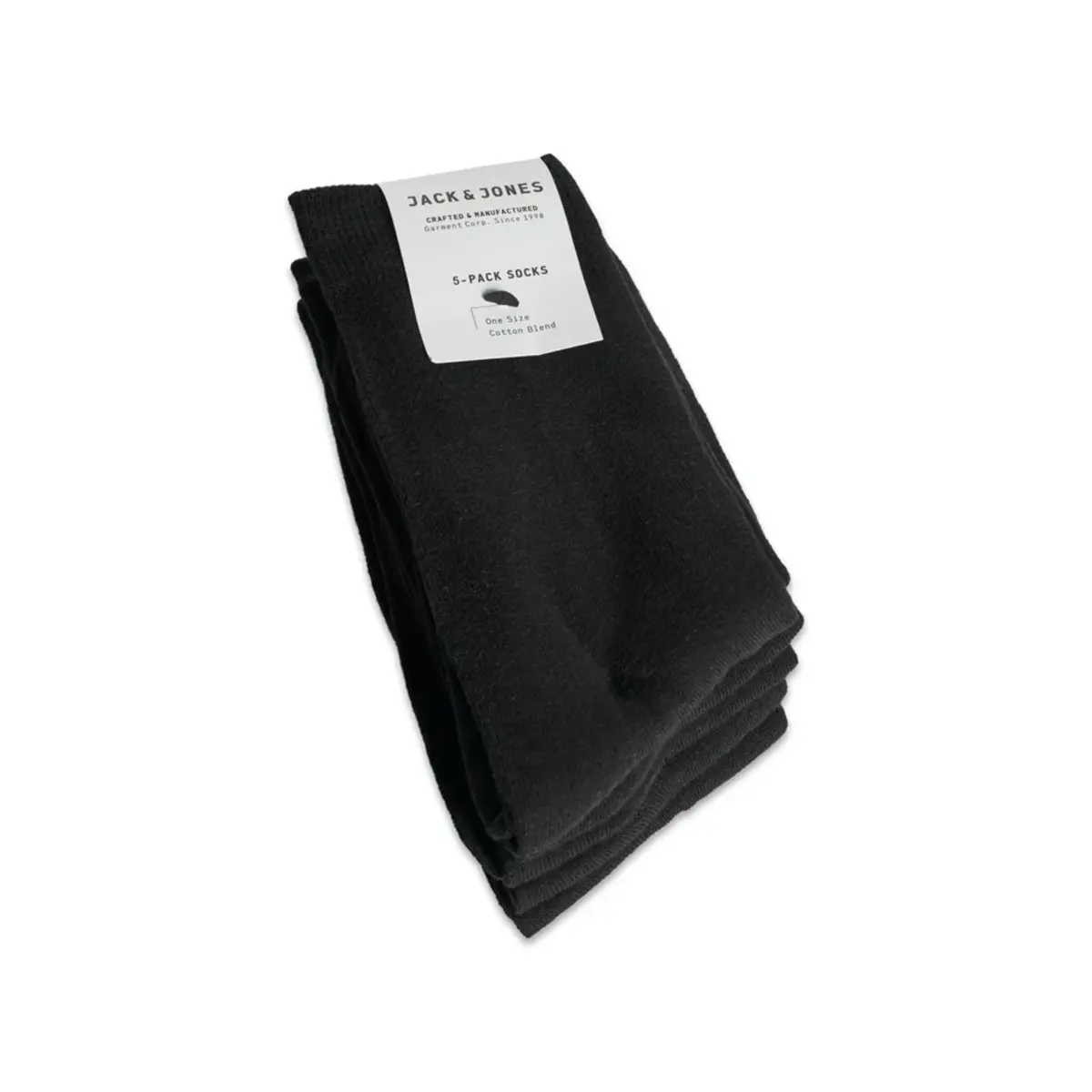 Jack & Jones 5-paar heren sokken katoen - Multipack katoenen sokken - Zwart - grijs - donkerblauw Jack & Jones 5-paar heren sokken katoen - Multipack katoenen sokken - Zwart - grijs - donkerblauw