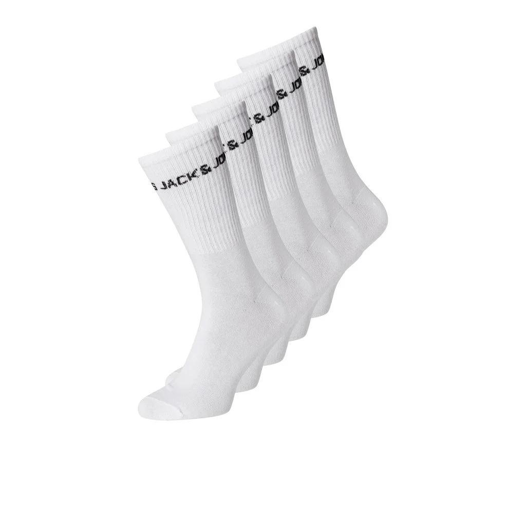 Jack & Jones 5-paar heren sport sokken katoen - Katoenen zwarte sport sokken - Multipack