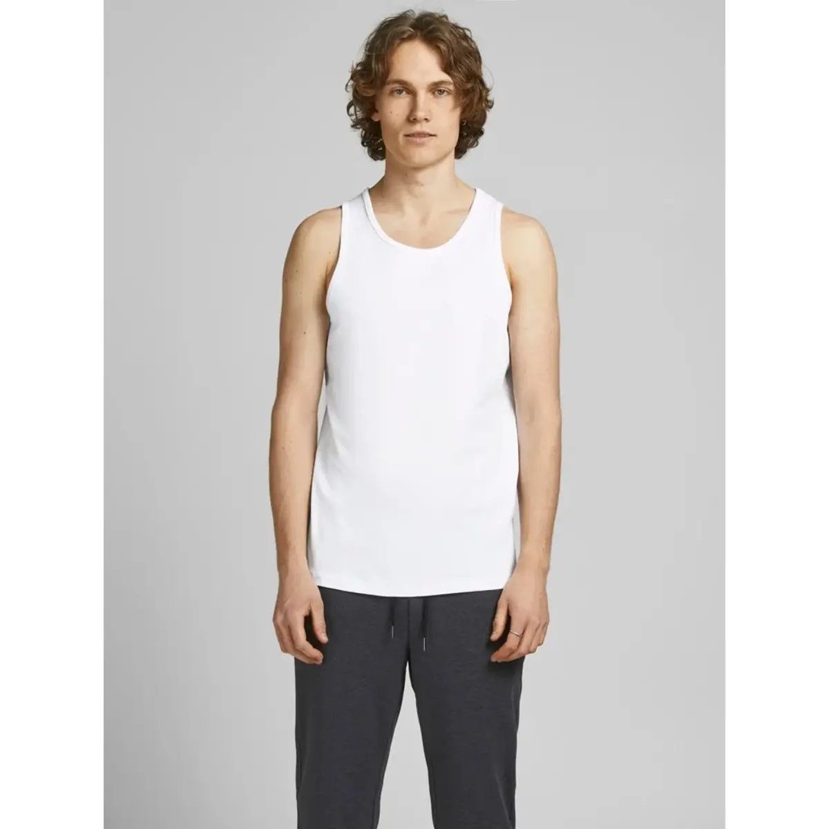 Jack & Jones 2-pack heren hemden - Pack - Tanktop - Katoenen heren onderhemden ronde hals Jack & Jones 2-pack heren hemden - Pack - Tanktop - Katoenen heren onderhemden ronde hals