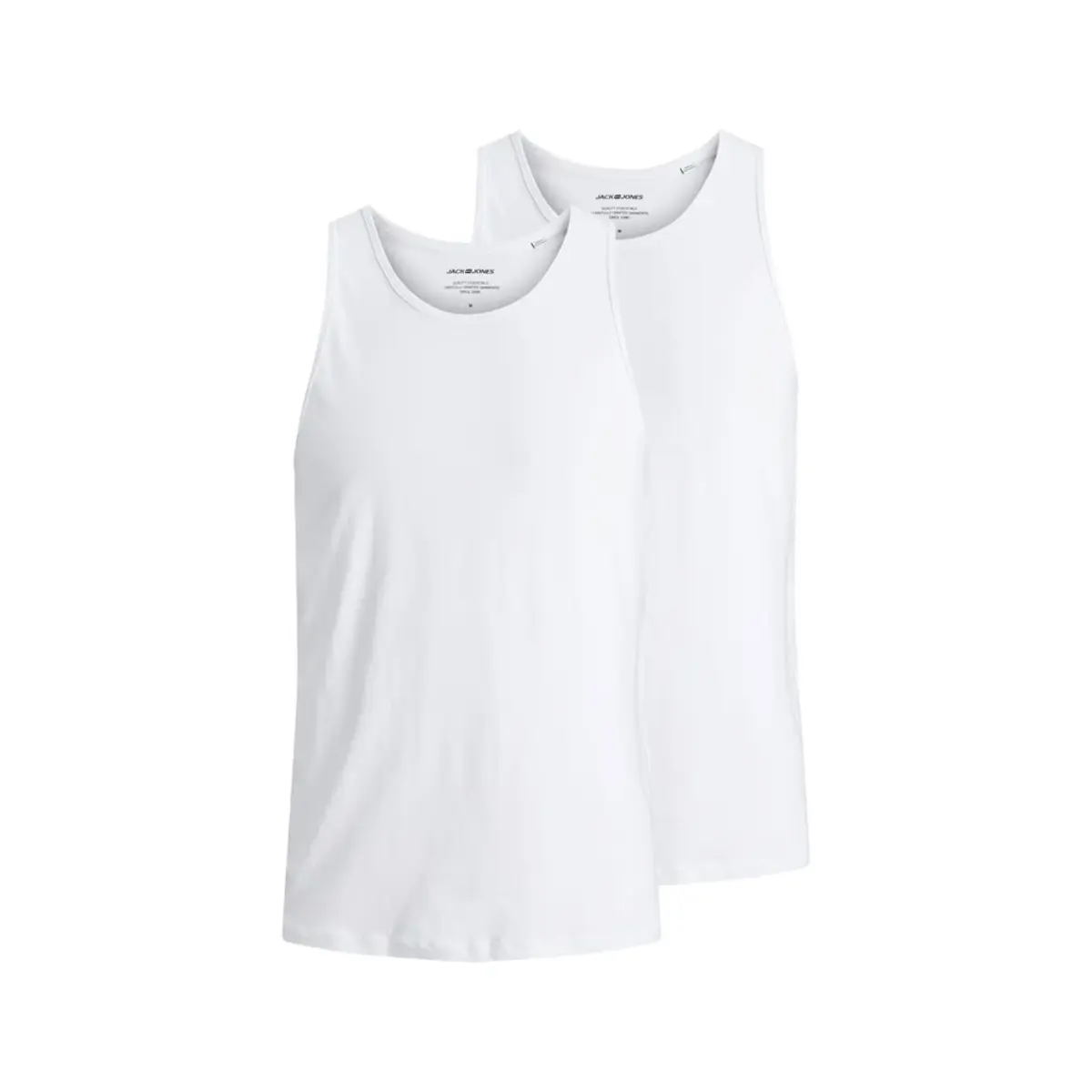 Jack & Jones 2-pack heren hemden - Pack - Tanktop - Katoenen heren onderhemden ronde hals Jack & Jones 2-pack heren hemden - Pack - Tanktop - Katoenen heren onderhemden ronde hals