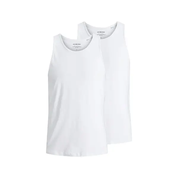 Jack & Jones 2-pack heren hemden - Pack - Tanktop - Katoenen heren onderhemden ronde hals Jack & Jones 2-pack heren hemden - Pack - Tanktop - Katoenen heren onderhemden ronde hals