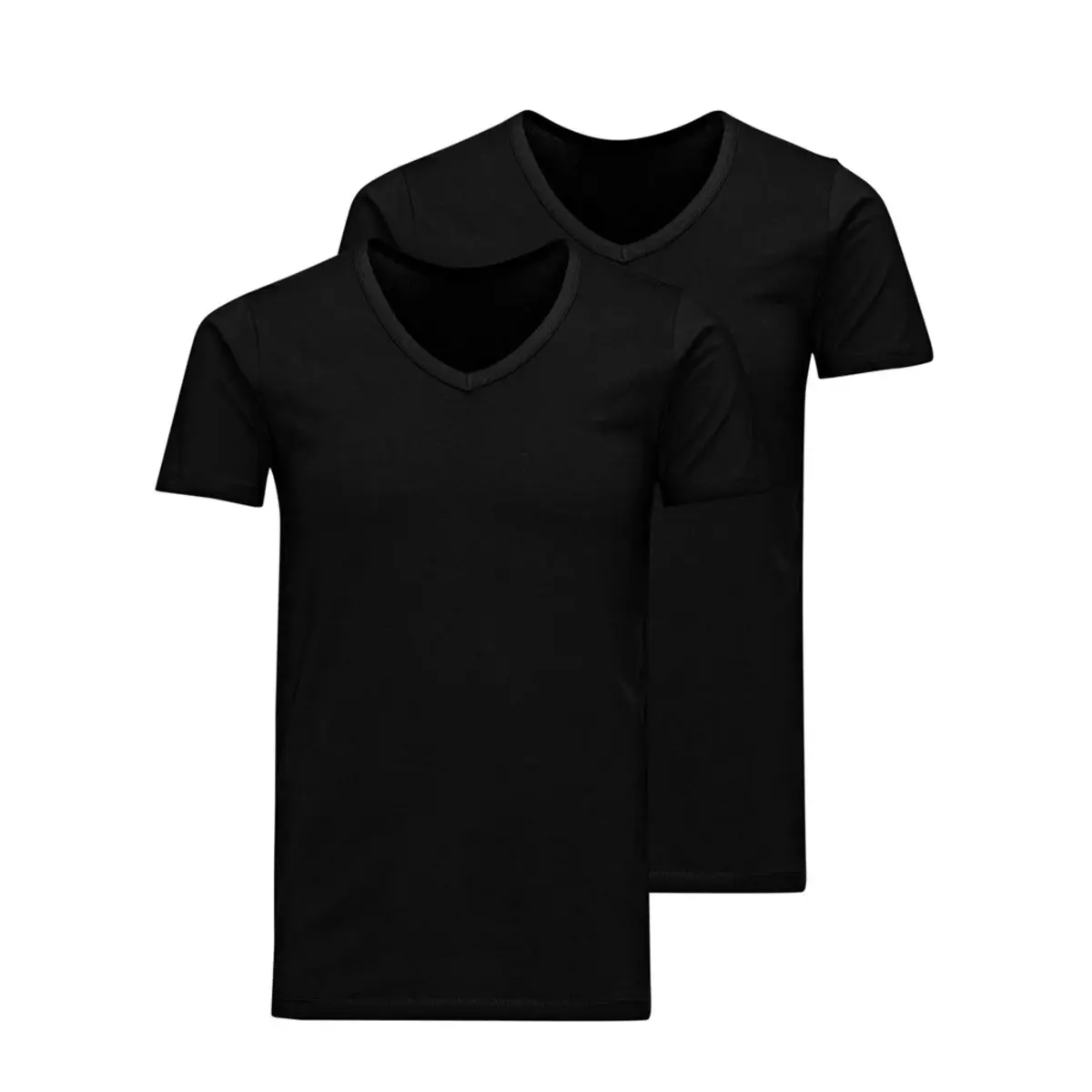 Jack & Jones 2-pack heren ondershirts V-hals - katoenen mannen T-shirts - Basic Slim fit Jack & Jones 2-pack heren ondershirts V-hals - katoenen mannen T-shirts - Basic Slim fit