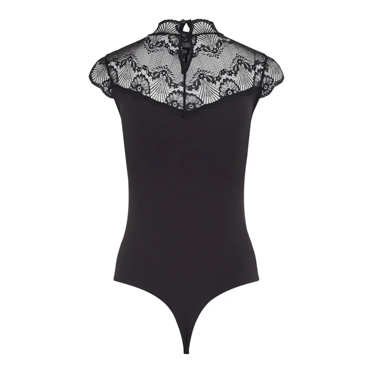 Pieces kanten body - Naya Bodystocking - Mouwloze microfiber kanten lingerie body Pieces kanten body - Naya Bodystocking - Mouwloze microfiber kanten lingerie body