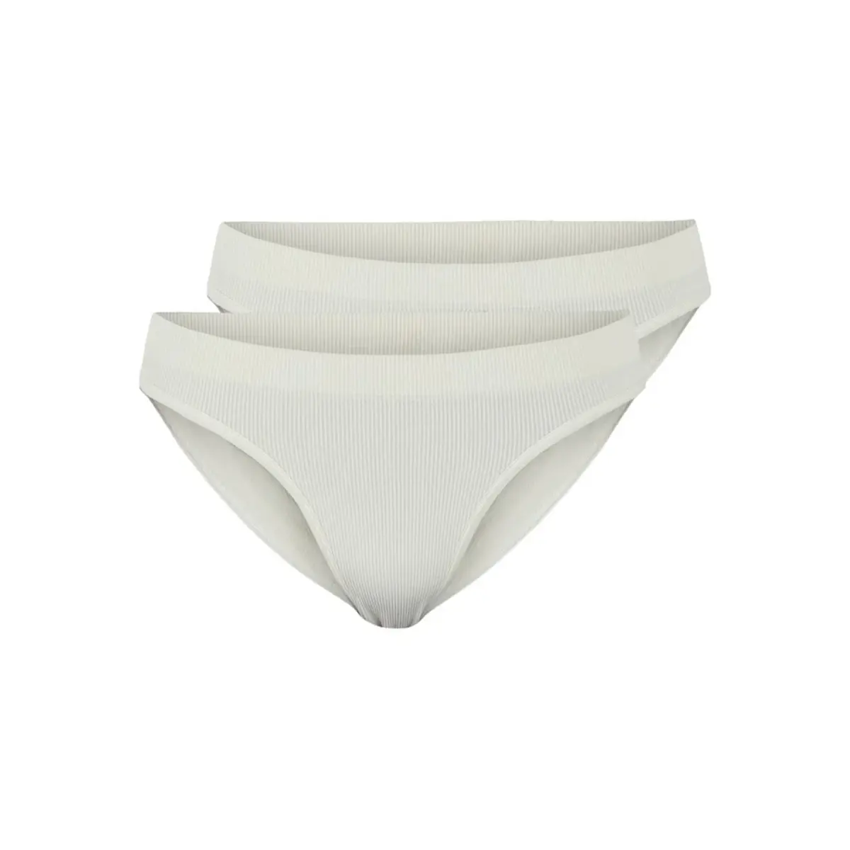 Pieces 2-Pack dames high leg lips - Rib Pieces 2-Pack dames high leg lips - Rib