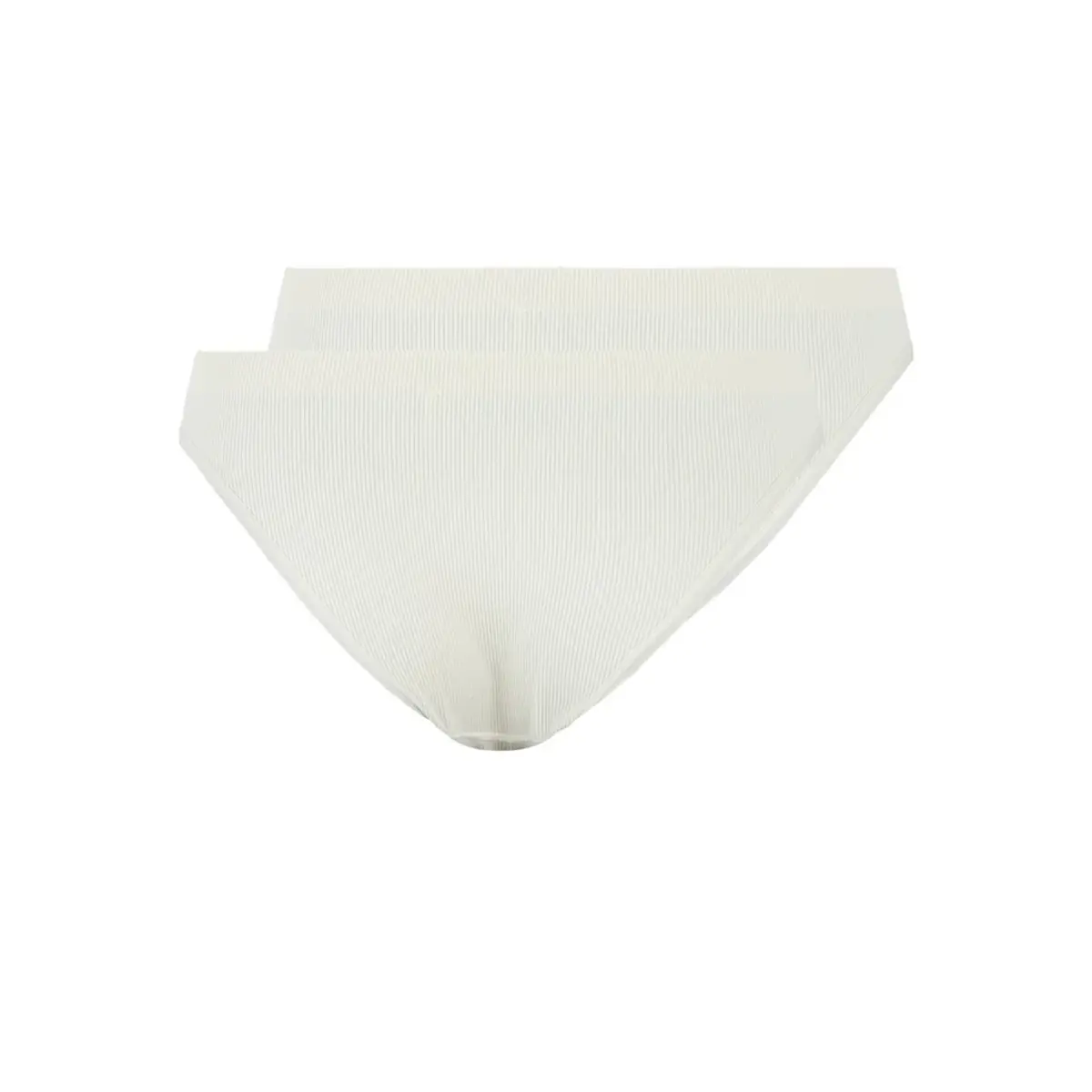 Pieces 2-Pack dames high leg lips - Rib Pieces 2-Pack dames high leg lips - Rib