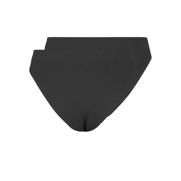 Pieces 2-Pack dames high leg lips - Rib