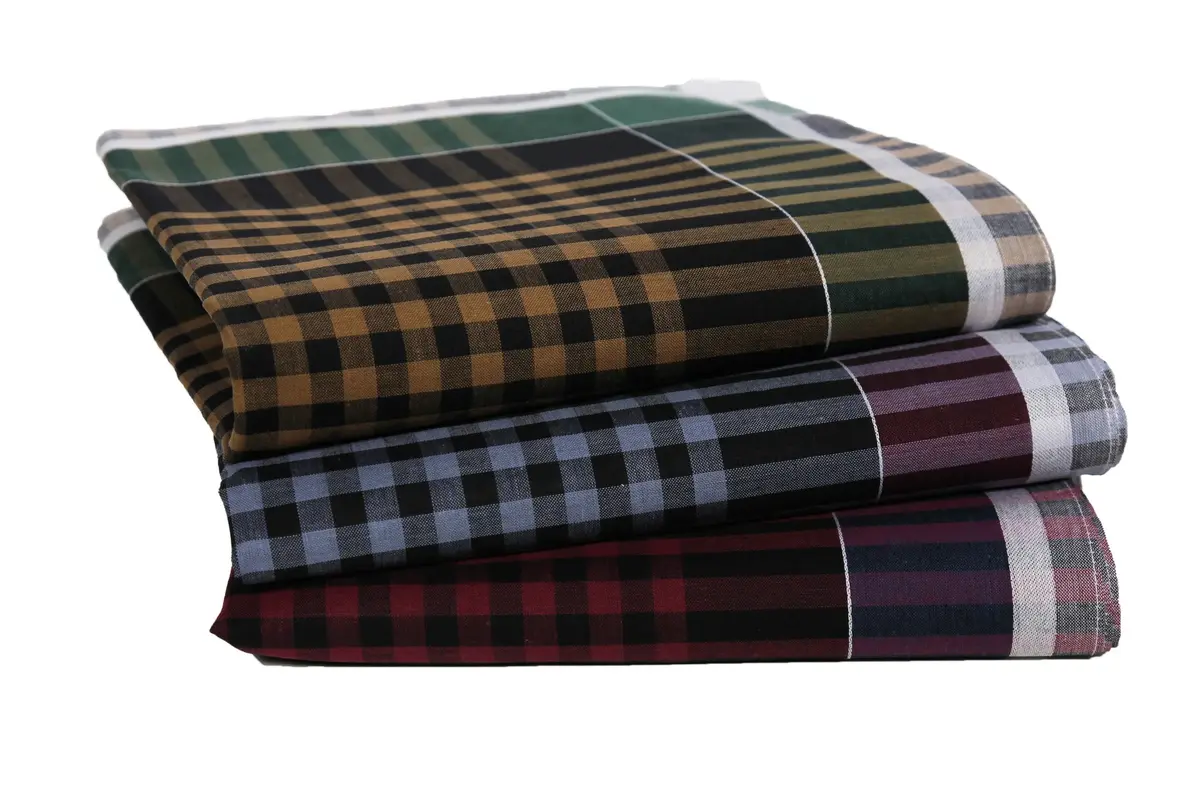 Swan 12 stuks - Heren zakdoeken Ruit donker- Katoenen stoffen zakdoeken ruit Swan 12 stuks - Heren zakdoeken Ruit donker- Katoenen stoffen zakdoeken ruit