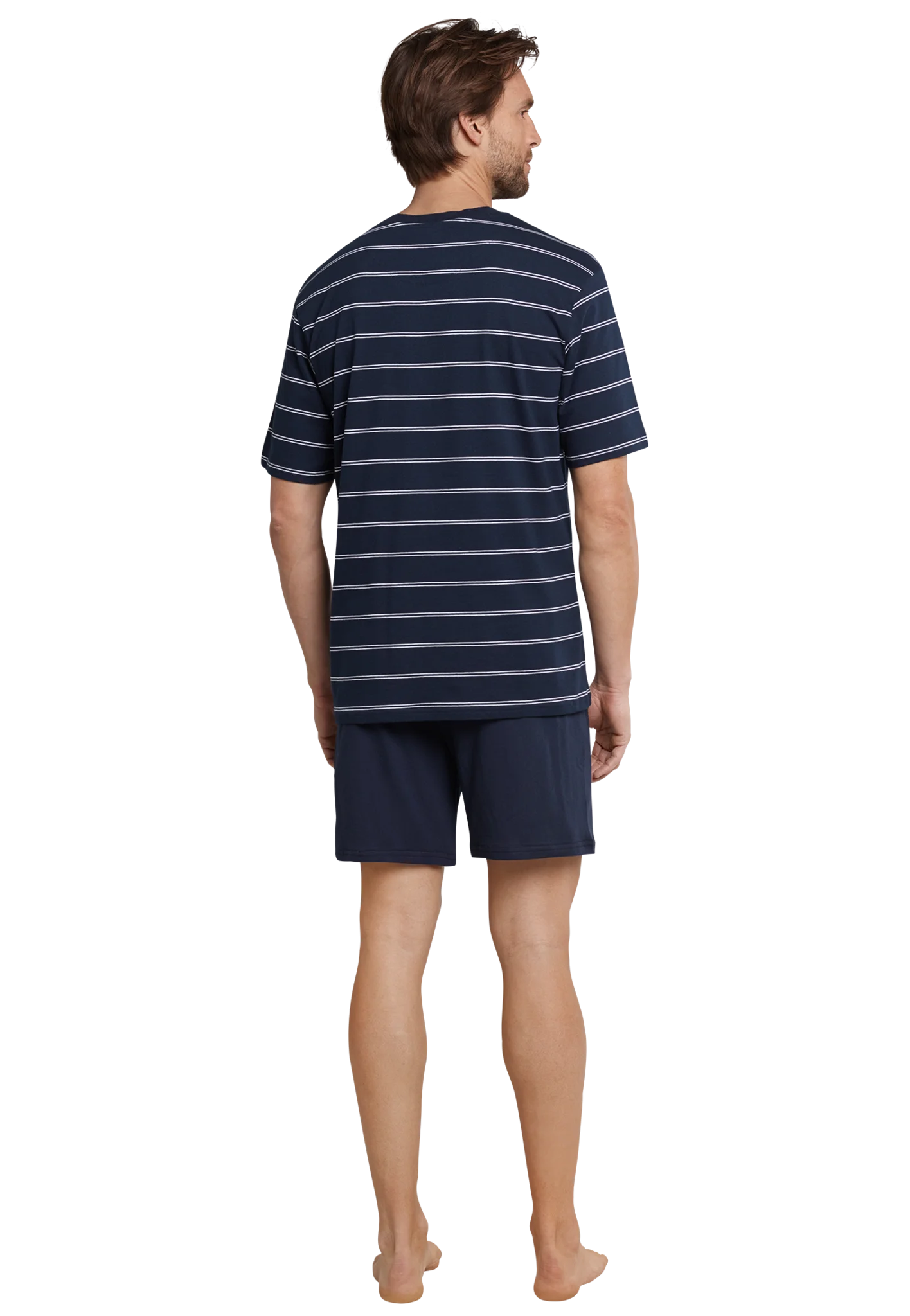 Schiesser heren shortama - Blue Stripe