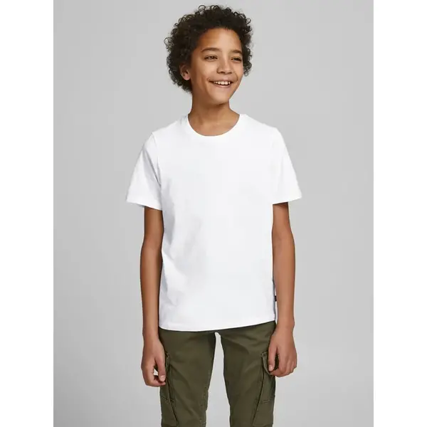 Jack & Jones kinder T-shirt 1-pack - ronde hals - Jongens ondershirt korte mouwen - Katoen Jack & Jones kinder T-shirt 1-pack - ronde hals - Jongens ondershirt korte mouwen - Katoen