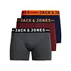 Jack & Jones 3-pack jongens boxershort - Bordeaux