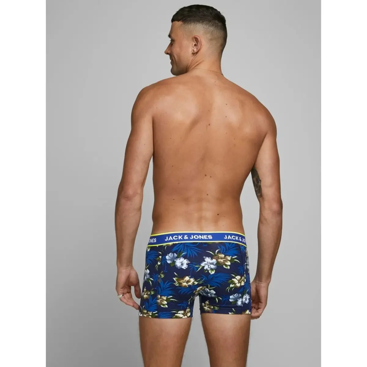Jack & Jones 3-Pack heren boxershort  - Flower - Katoenen heren onderbroek bloem print